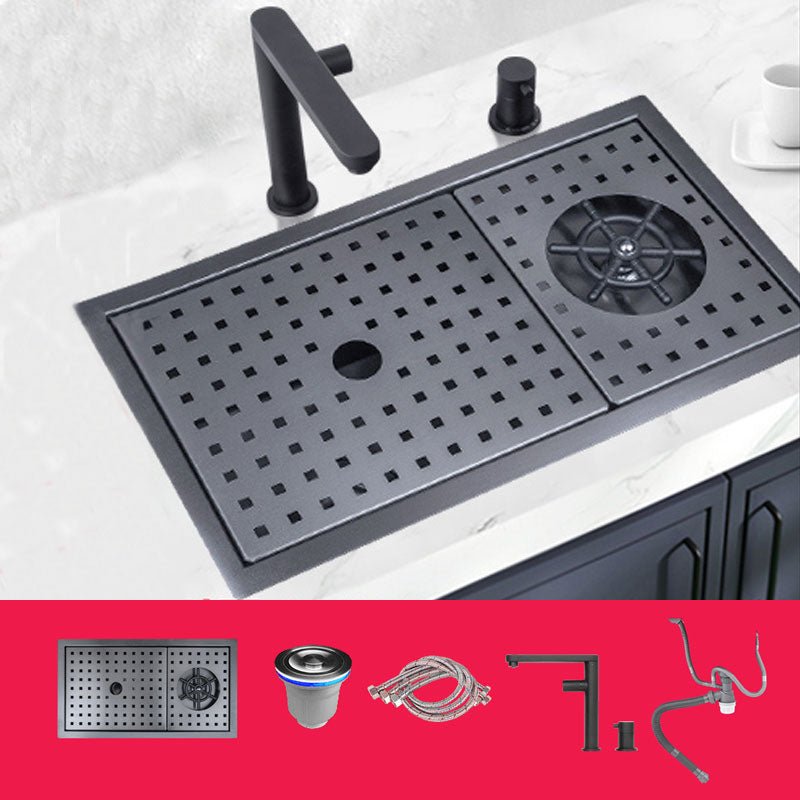 Creative Soundproofing Sink Stainless Steel Kitchen Sink with Accessories