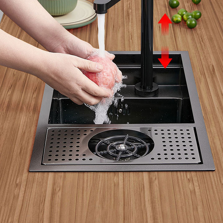 Creative Soundproofing Sink Stainless Steel Kitchen Sink with Accessories