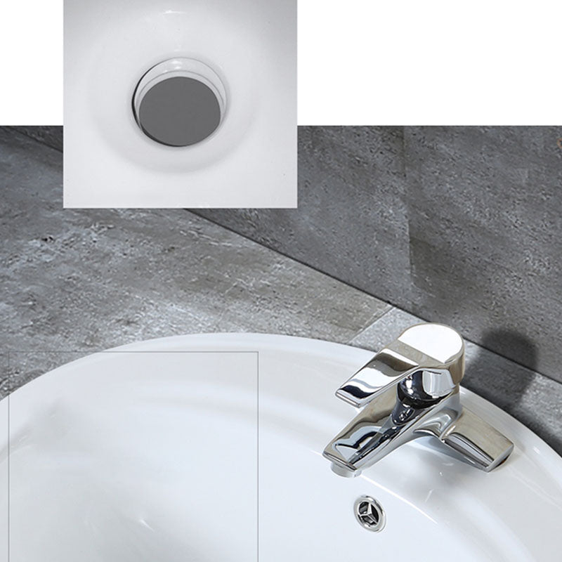 Classical Basin Sink Solid Color Porcelain Bathroom Sink in White