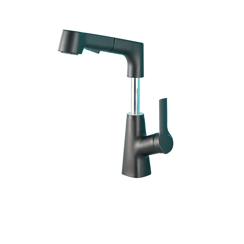 Pull Down Kitchen Faucet Single Handle Metal Faucet with Pull Out Sprayer