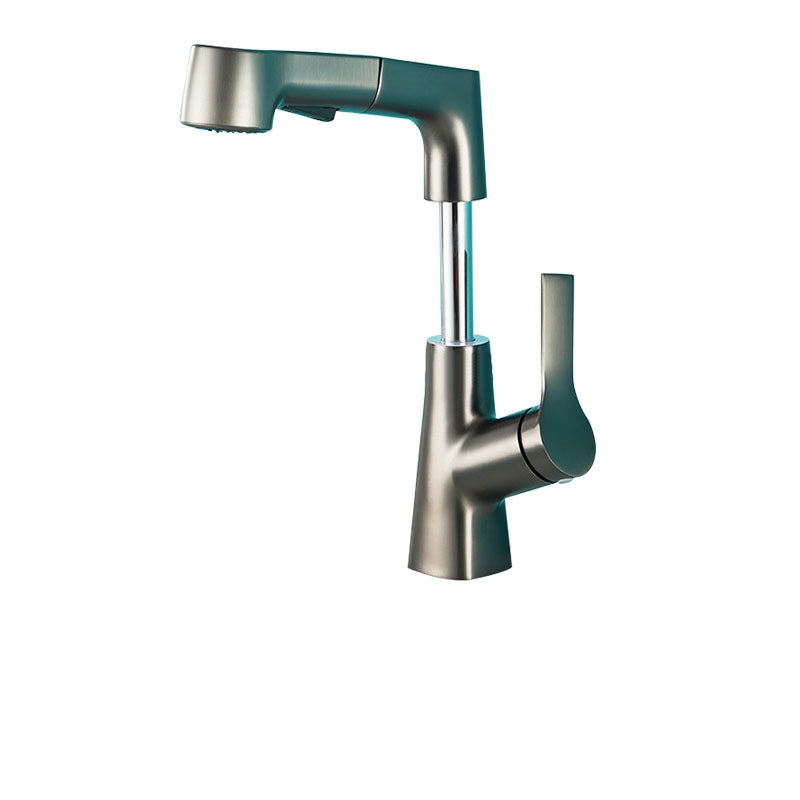 Pull Down Kitchen Faucet Single Handle Metal Faucet with Pull Out Sprayer