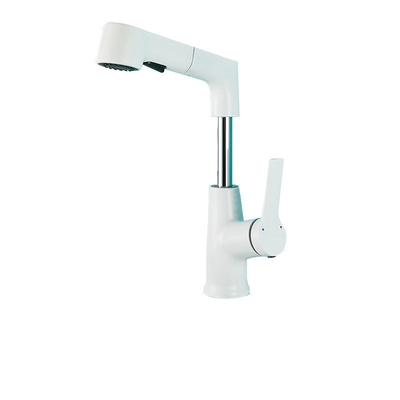 Pull Down Kitchen Faucet Single Handle Metal Faucet with Pull Out Sprayer