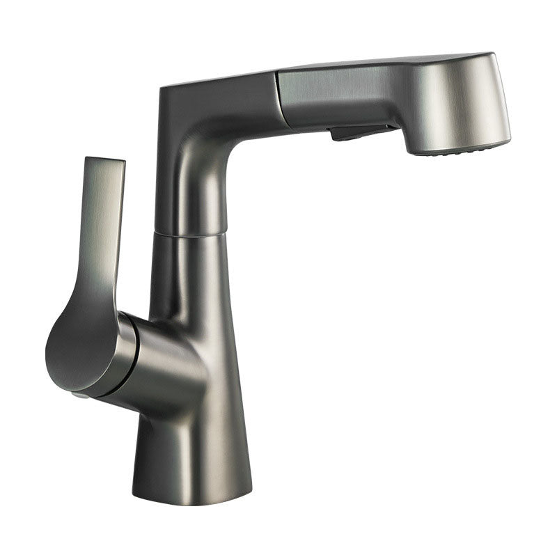 Pull Down Kitchen Faucet Single Handle Metal Faucet with Pull Out Sprayer