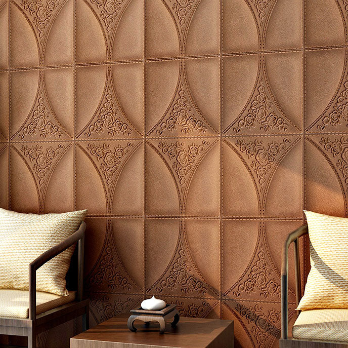 Contemporary Wall Plank 3D Brick Wall Panels Waterproof Set of 10