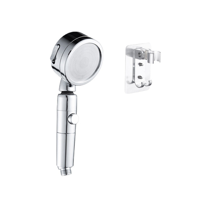Contemporary Handheld Shower Head Round 3 Setting Spray Head in Silver