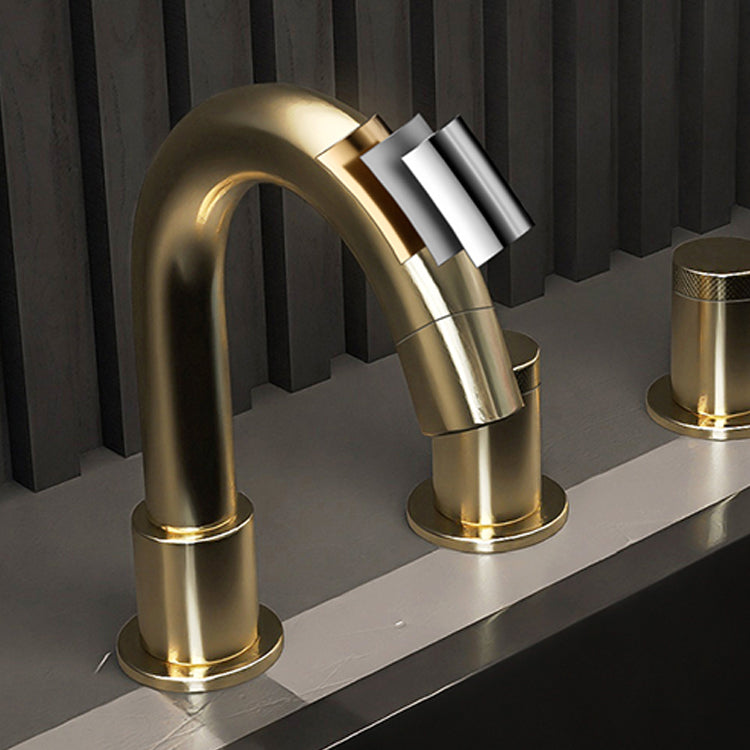 Modern Style Roman Tub Filler Deck-Mount High Arc Copper Roman Tub Filler