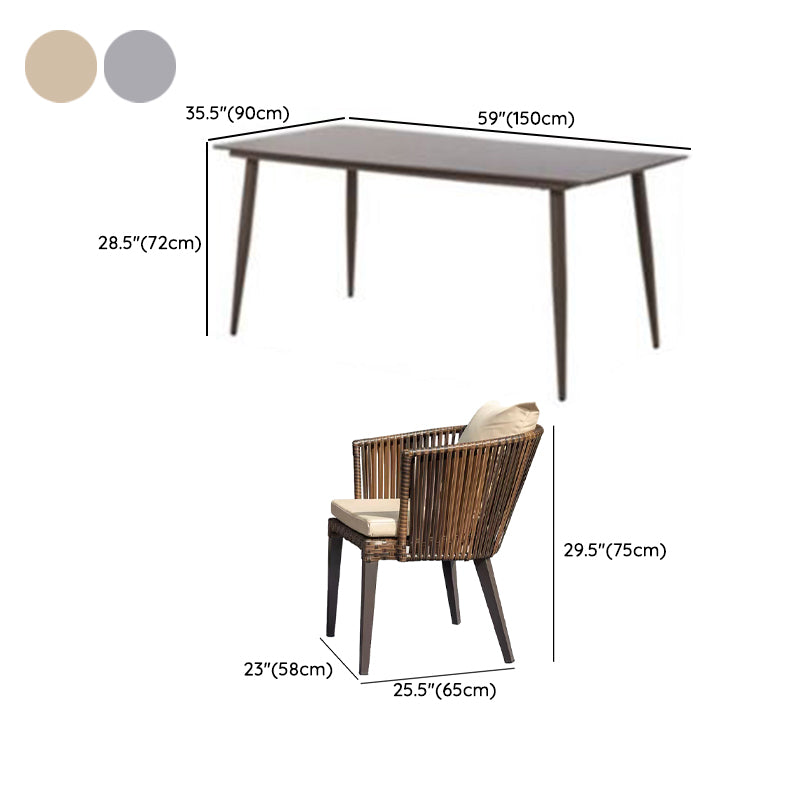 Boho Style Dining Set 2/5/7 Pieces Water Resistant Dining Set