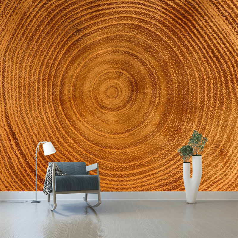 Illustration Stain Resistant Wallpaper Wood Grain Living Room Wall Mural