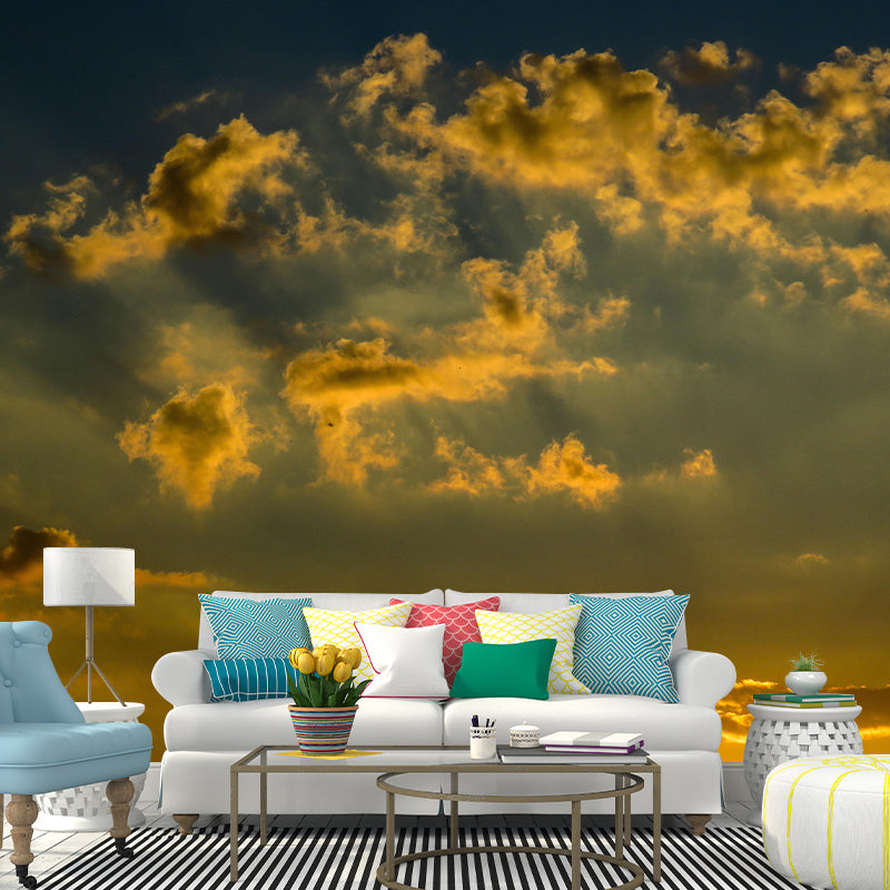 Sky Photography Wallpaper Mildew Resistant Sleeping Room Wall Mural
