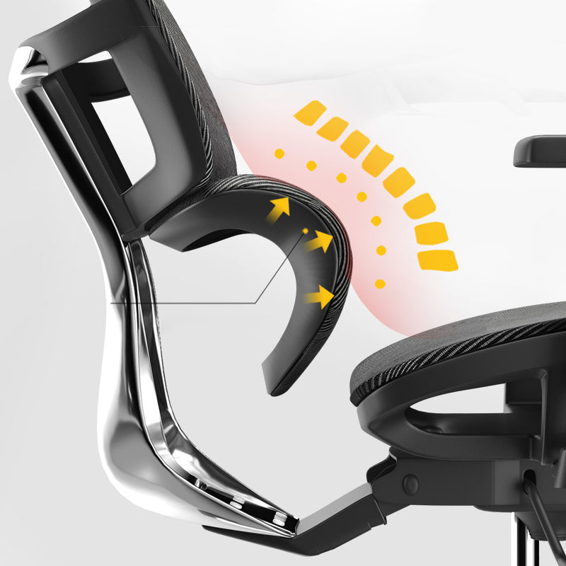 Removable Arms Desk Chair Modern No Distressing Ergonomic Office Chair with Wheels