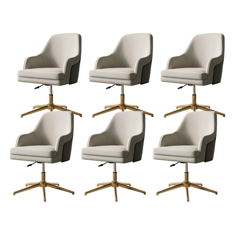 Modern Swivel Chair Adjustable Seat Height No Arms Office Chair