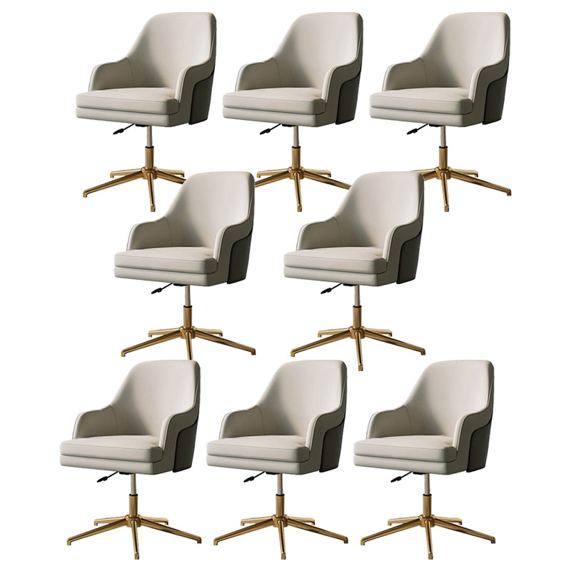 Modern Swivel Chair Adjustable Seat Height No Arms Office Chair