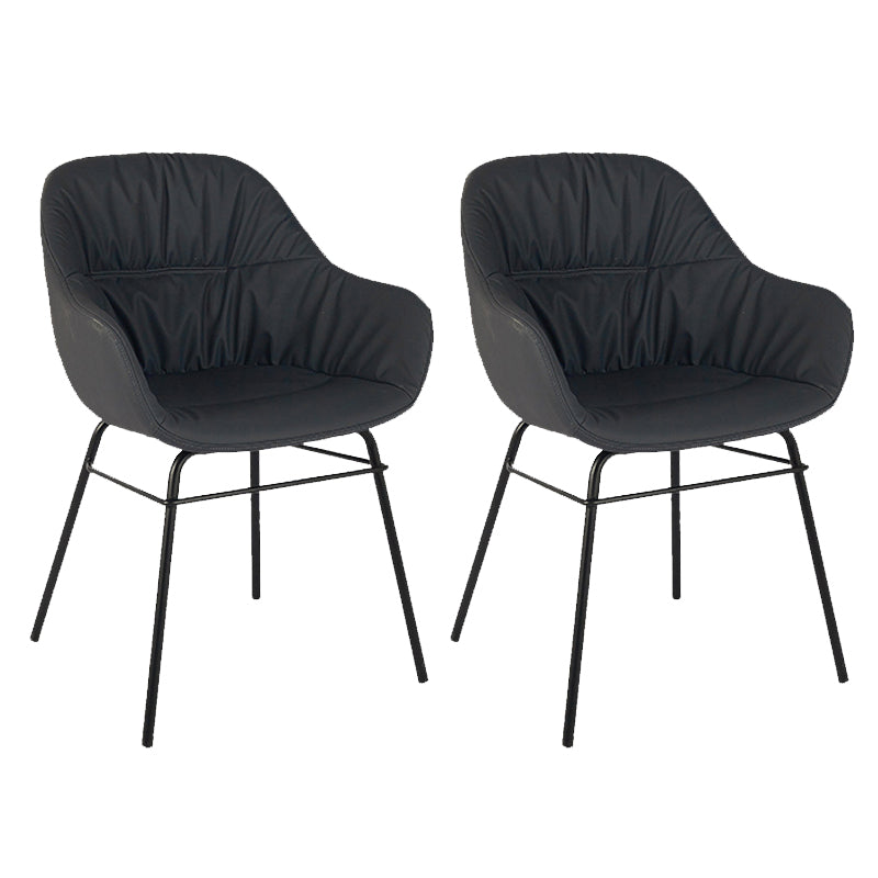 Contemporary No Arm Desk Chair Legs Included Conference Chair for Office