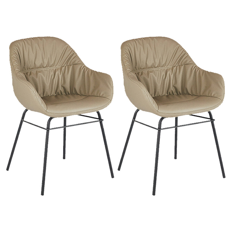 Contemporary No Arm Desk Chair Legs Included Conference Chair for Office