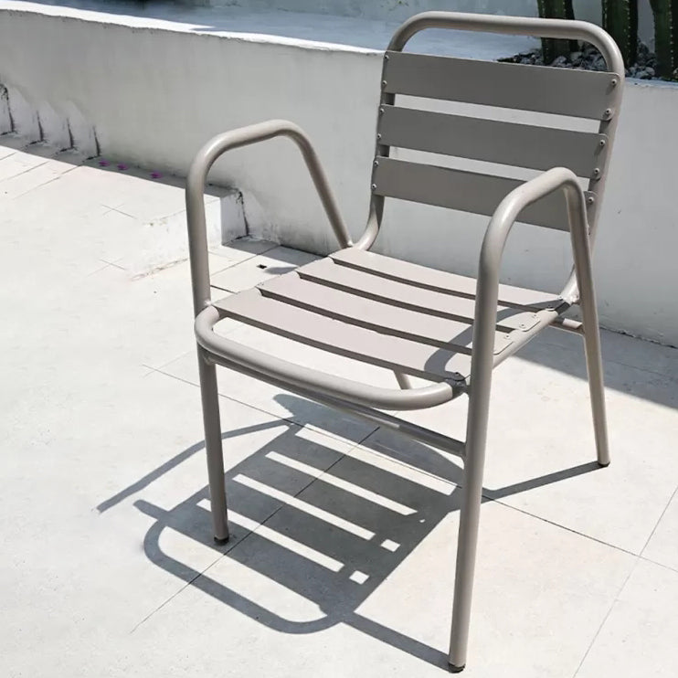 Boho Style Dining Set Grey Metal 1/5/7 Pieces Dining Set with Metal Frame