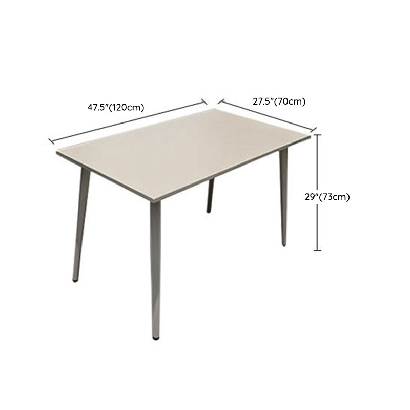 Boho Style Dining Set Grey Metal 1/5/7 Pieces Dining Set with Metal Frame