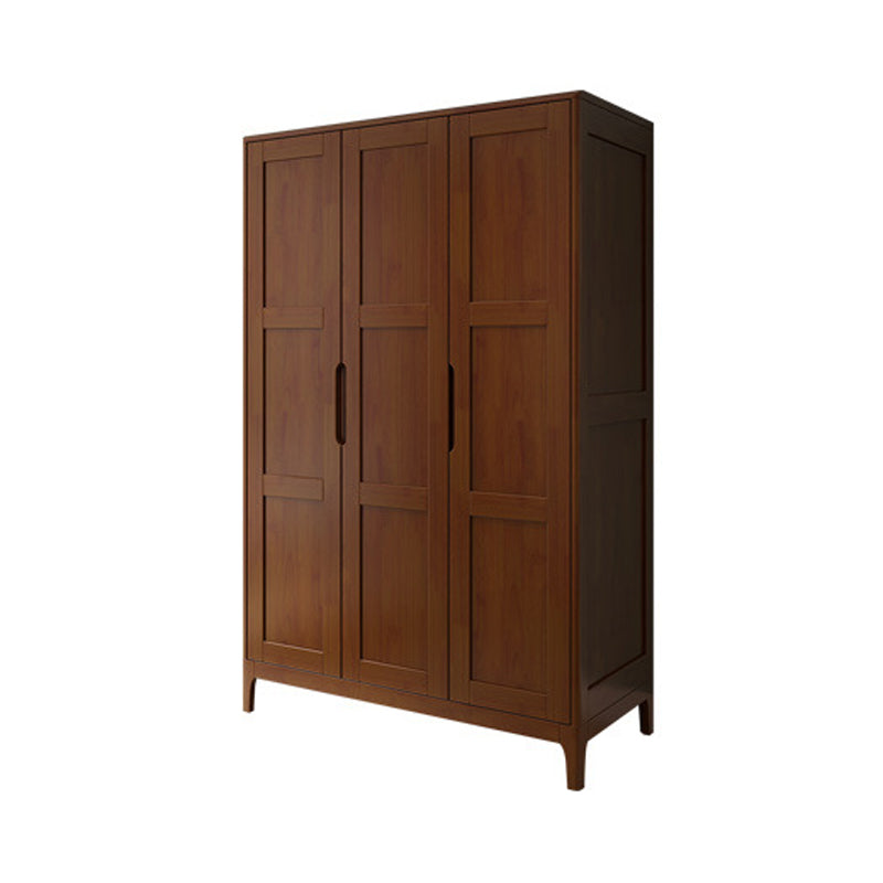 Bedroom Hinged Door Cabinet Traditional Rubberwood Storage Cabinet