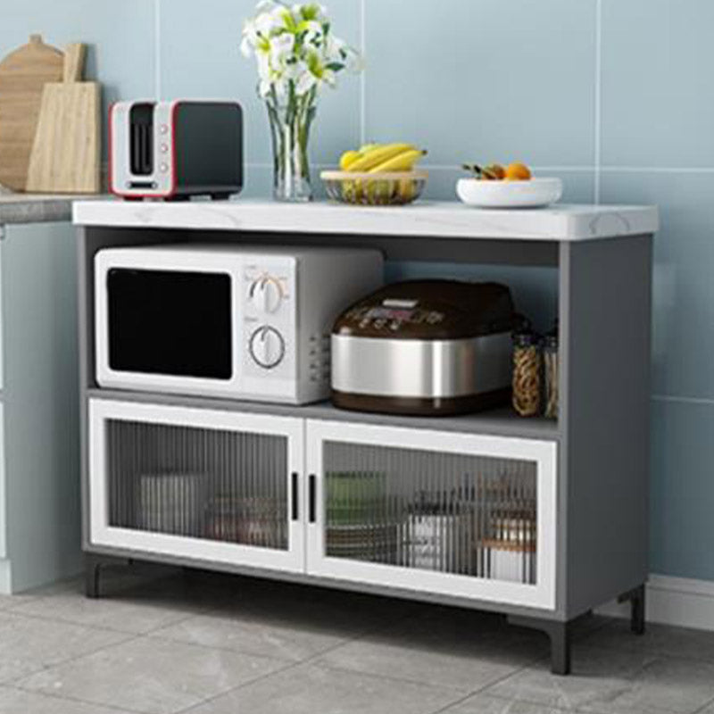 Modern Kitchen Island Table Dining Room Stationary Prep Table