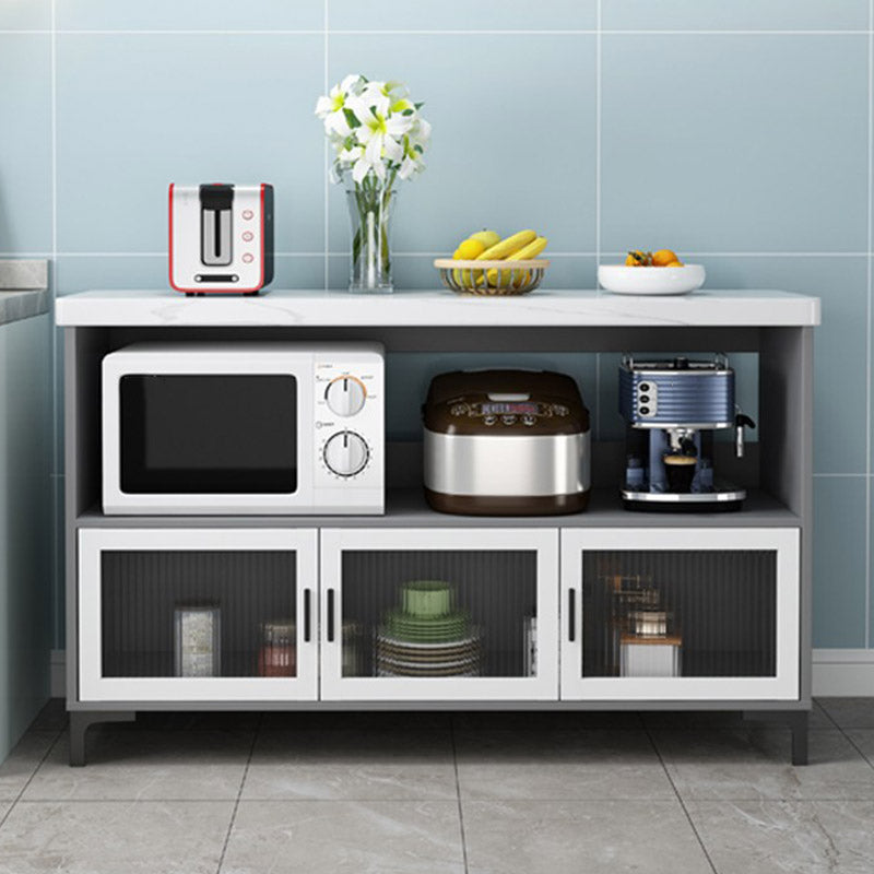 Modern Kitchen Island Table Dining Room Stationary Prep Table