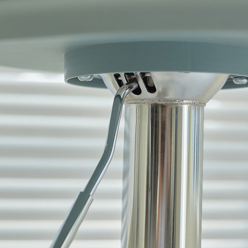 Industrial Style Armless Counter Stool Adjustable Height Bar Stool with Metal Base