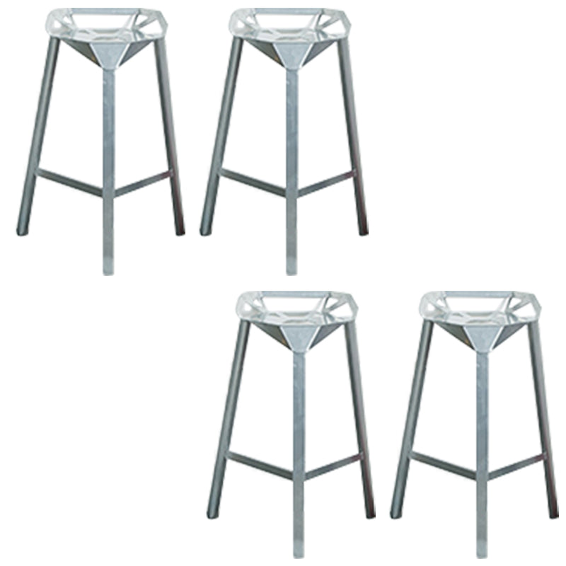 Industrial Style Metal Barstool Low Back Counter Bar Stool for Kitchen