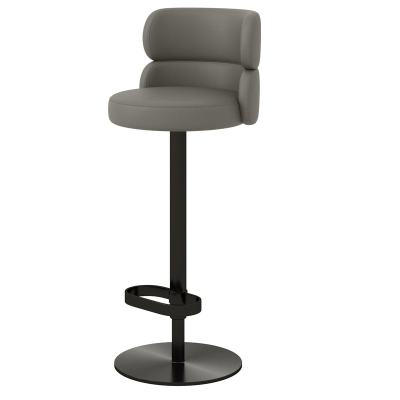 Glam Style Liftable Bar Stool Round Seat Counter Bar Stool for Home Use