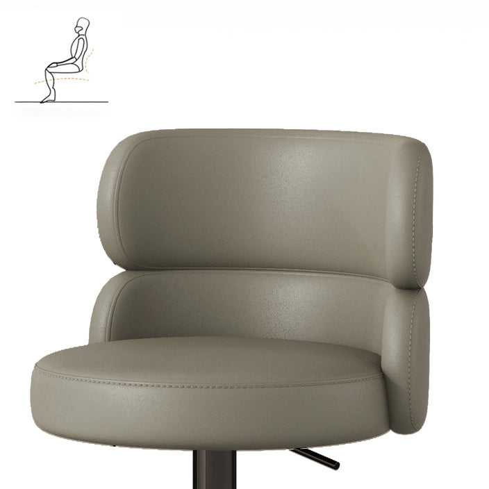 Glam Style Liftable Bar Stool Round Seat Counter Bar Stool for Home Use