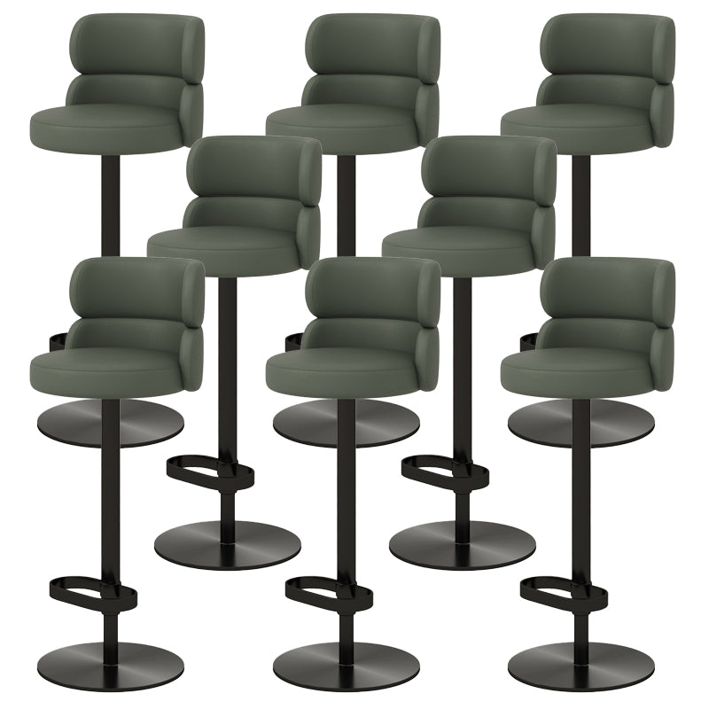 Glam Style Liftable Bar Stool Round Seat Counter Bar Stool for Home Use