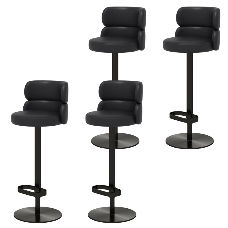 Glam Style Liftable Bar Stool Round Seat Counter Bar Stool for Home Use