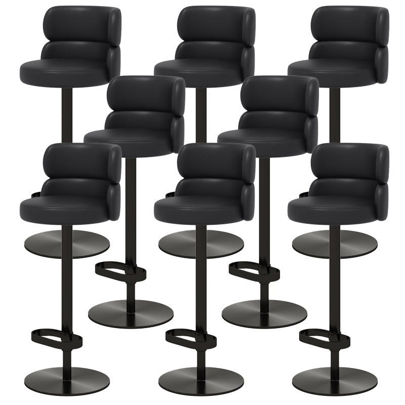 Glam Style Liftable Bar Stool Round Seat Counter Bar Stool for Home Use