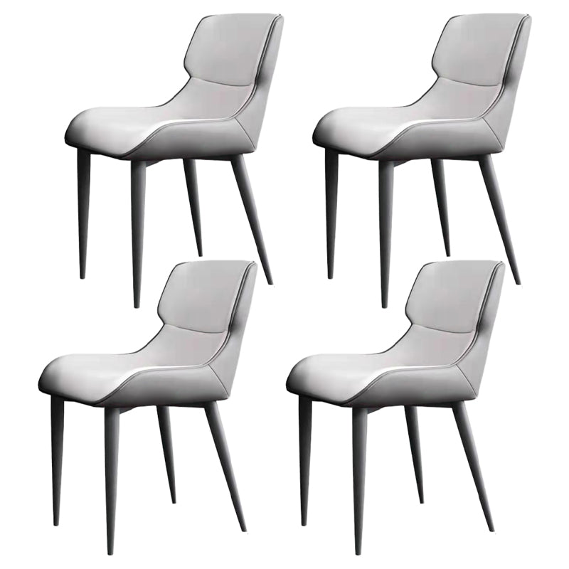 Modern White Stone Top Dinette Table Set 1/4/5/7 Pieces Dining Set with Padded Chairs