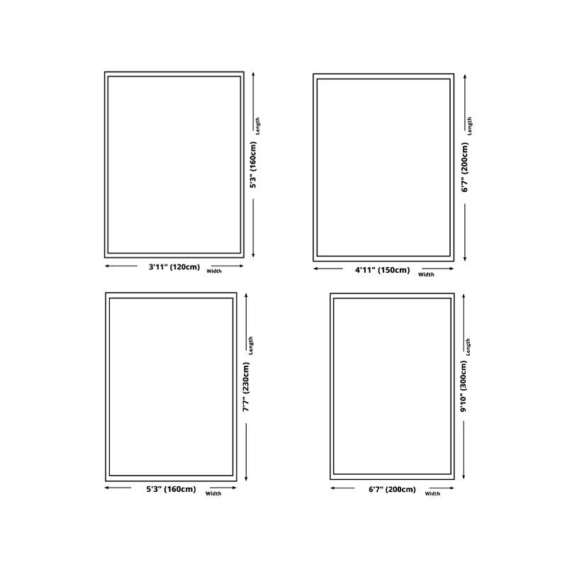 Modern Dark Brown Rug Polyester Contrast Color Rug Washable Rug for Drawing Room