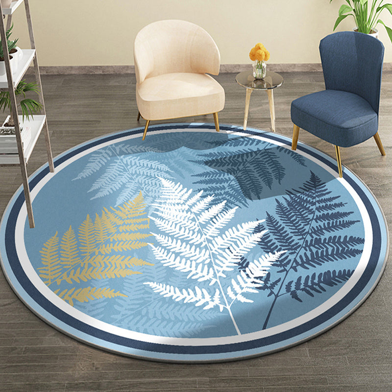 Nordic Modern Rug Rainforest Polyester Rug Washable Rug for Living Room