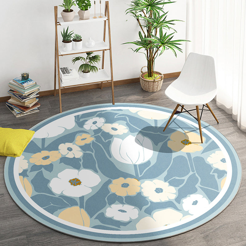 Nordic Modern Rug Rainforest Polyester Rug Washable Rug for Living Room