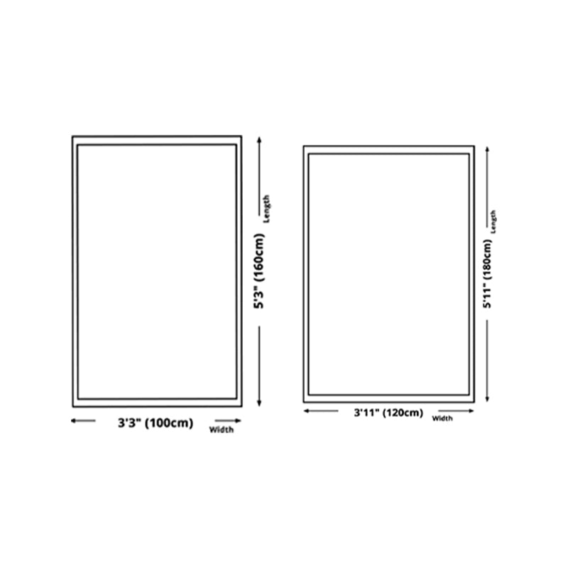 White Modern Rug Graphic Polyester Area Rug Stain Resistant Rug for Living Room