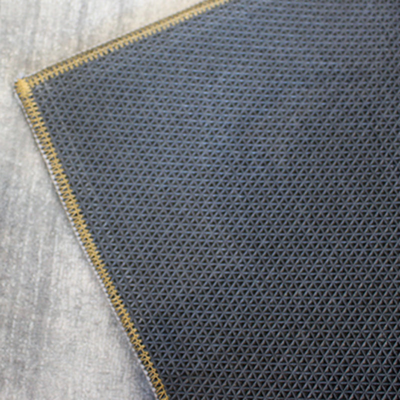 Grey Modern Carpet Geometric Patterns Polyester Washable Rug for Drawing Room