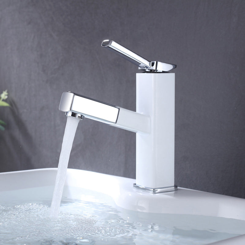 Glam Style Faucet Single Handle Centerset Faucet with Swivel Spout