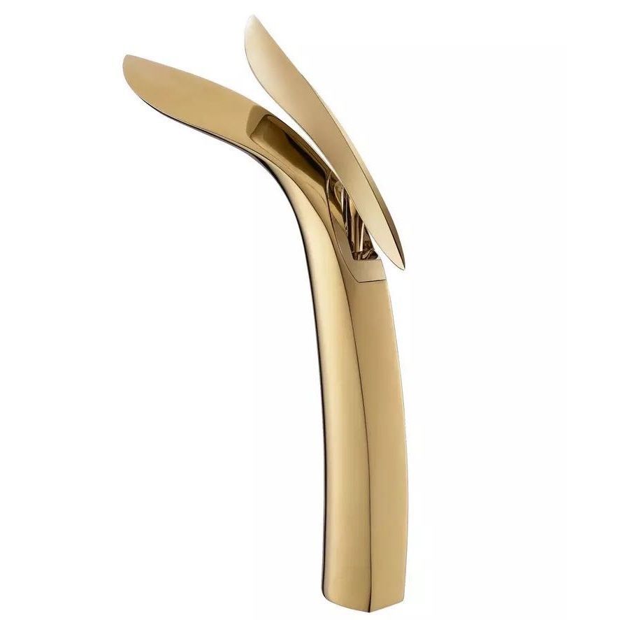 Light Luxury Vessel Faucet Single Hole Faucet Lever Handle Bathroom Faucet