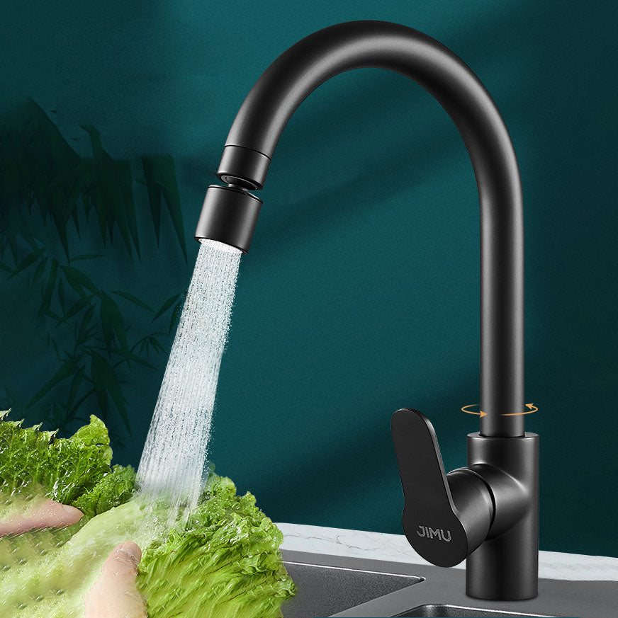 Contemporary Kitchen Bar Faucet Full Copper Swivel Spout No Sensor