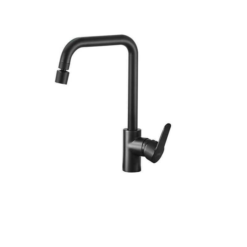 Contemporary Kitchen Bar Faucet Full Copper Swivel Spout No Sensor
