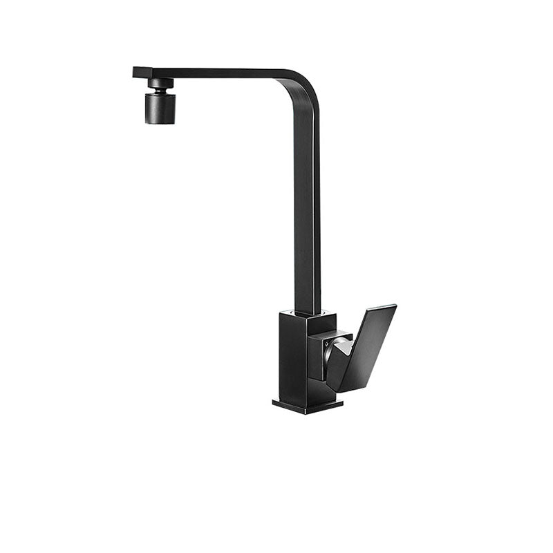 Contemporary Kitchen Bar Faucet Full Copper Swivel Spout No Sensor