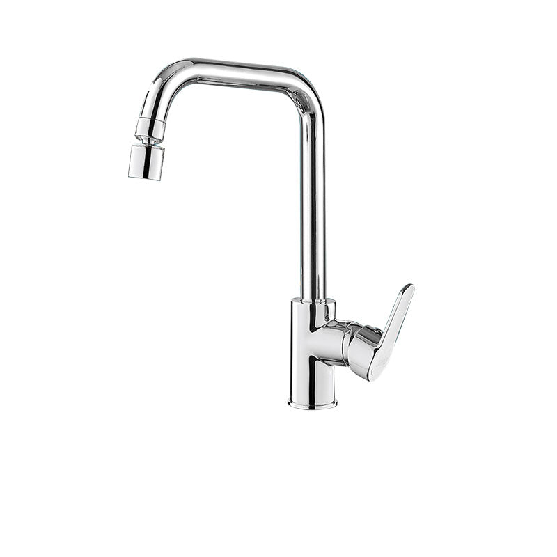 Contemporary Kitchen Bar Faucet Full Copper Swivel Spout No Sensor