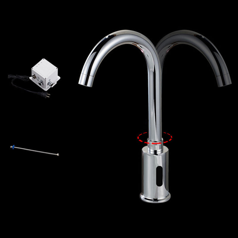 Touchless Sensor Kitchen Sink Faucet Stainless Steel Swivel Spout with Accessories