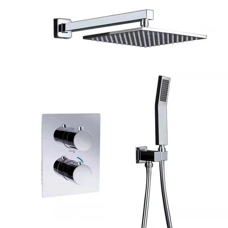 All-copper Shower Set into The Wall Pressurized Shower with Constant Temperature Concealed