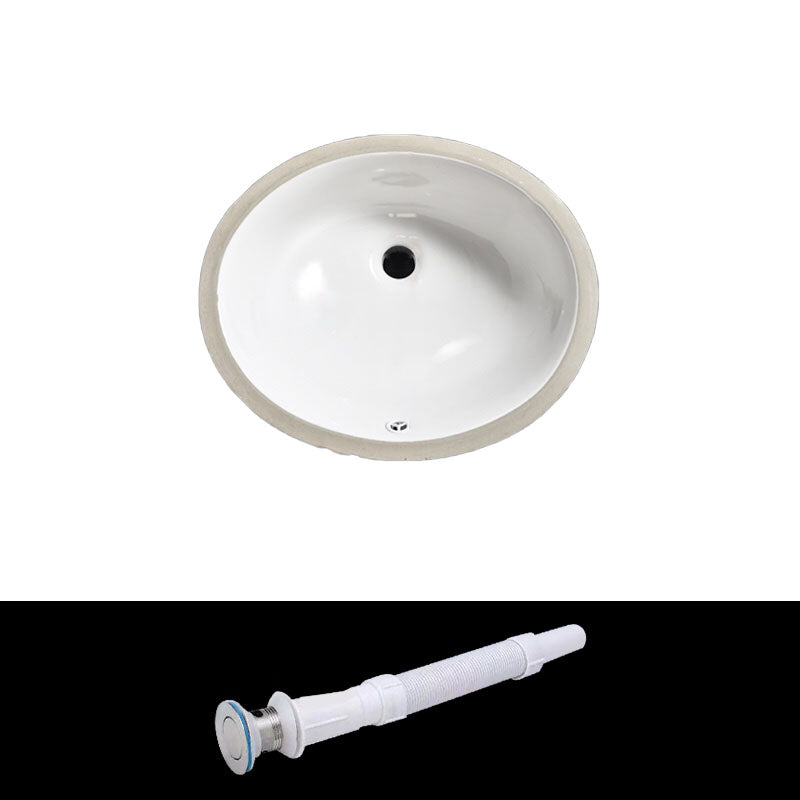 Contemporary Wash Stand Ceramic Metal Undermount Bathroom Sink