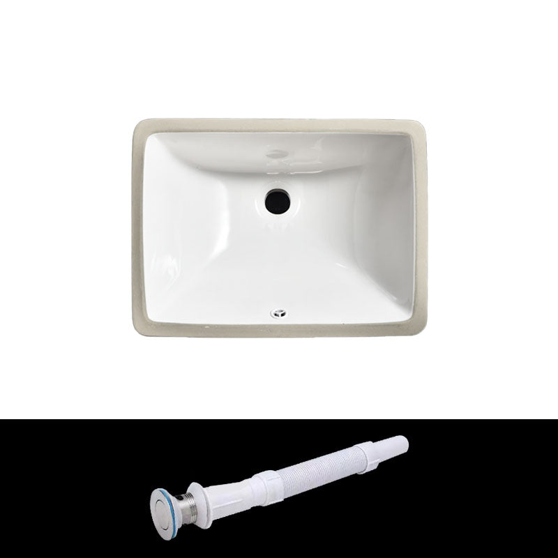 Contemporary Wash Stand Ceramic Metal Undermount Bathroom Sink