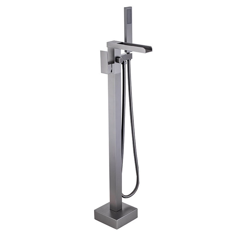 Floor Mounted Metal Freestanding Tub Filler One Handle Freestanding Bathtub Faucet