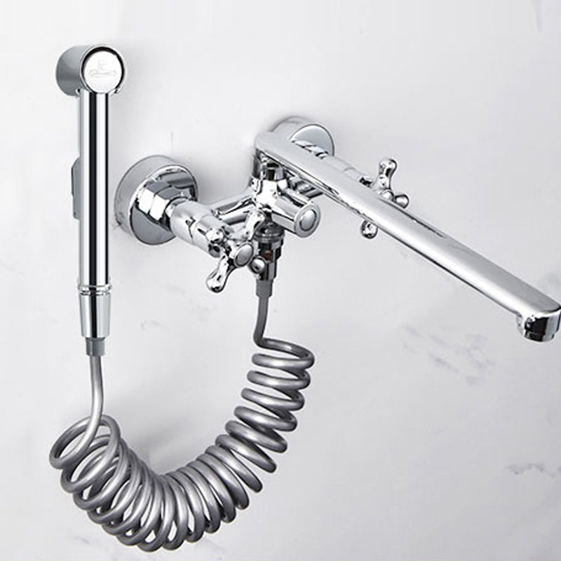 Traditional Style Claw Foot Tub Faucet Copper Floor Mounted Claw Foot Tub Faucet