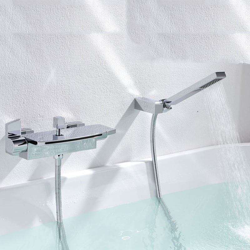 Modern Style Bathtub Faucet Waterfall Handle Style Bathroom Faucet