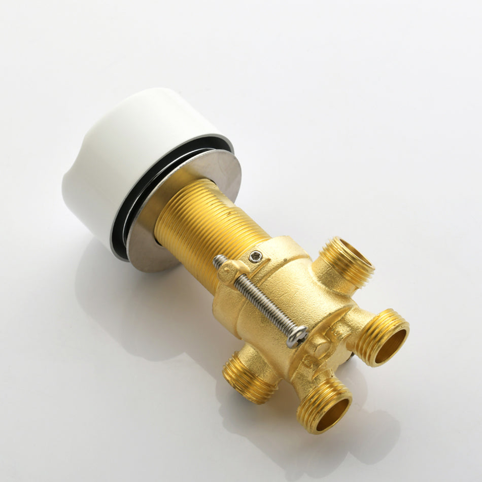 Bathroom Faucet Flush Mount Waterfall Knob Handle Bathtub Faucet